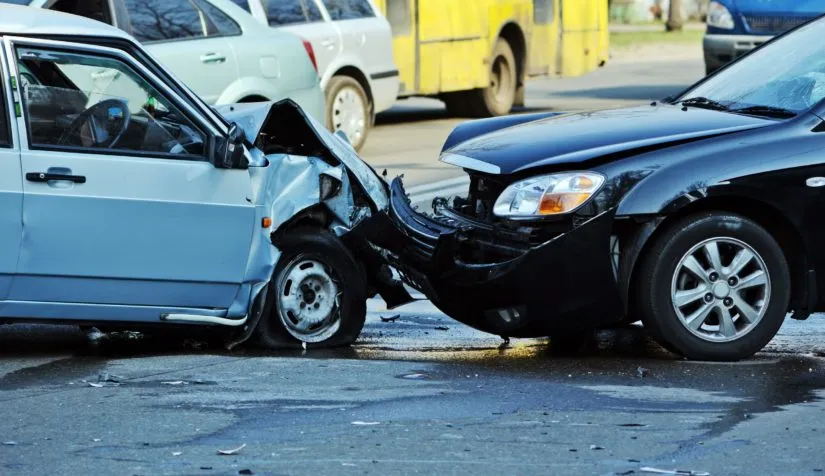 Photo of a car accident